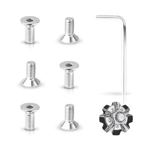 30 Pcs 970076 Wheel Center Cap Screws with Allen Wrench Compatible with American Racing Torq Thrust Wheels, Stainless Steel Wheel Center Cap Screws Fit for All Torq Thrust