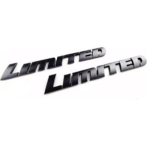 Side Door Quarter Panel Emblem Badge Replacement for 2008-2022 Limited 2PCS (Matte Black)