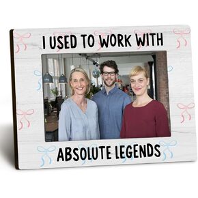 Retirement Coworkers 4x6 Picture Frame,Retirement Gifts for Women Men Coworkers, Retired Photo Frame, I Used to Work with Absolute Legends Picture Photo Frames for Desk Decor