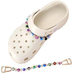 Beads Chains for Shoe Decoration, Silver Chains Shell Chains Charms for Women
