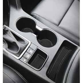 Auovo 2021 Anti-dust Mats for Kia Sportage KX5 Accessories 2017 2018 2019 2020 2021 2022 Custom Interior Cup Holder Inserts Center Console Door Pockets Liners 15pcs Left Hand Driver (Black Trim)