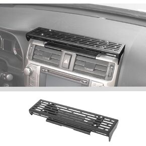 JWWY for 4runner Center Console Extension Holder Mount Dashboard Mounting Bracket Trim for 2010-2025 Toyota 4runner Interior Accessories, Alloy Black 2PCS
