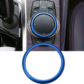 Xotic Tech Center Console Multimedia Control Idrive Controller Cover Cover Cover Trim متوافق مع BMW 1 2 3 4 5 6 7 Series X3 X4 X6 X6 2011 (3D JDM Red Aluminium)