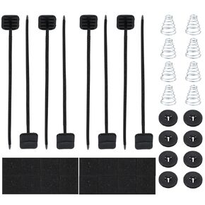 2 Pack Electric Fan Mounting Kit, Electric Radiator Fan Installation Kit Radiator Fans Zip Ties Straps Mounting Kits Compatible Electrics Radiators Cooling Fans and Transmission Cooler for Car