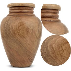 Wooden Cremation Urns for Human Ashes, Cremation Urns for Human Ashes, Decorative Burial Urn for Adult Men and Women, Handcrafted Urn for Ashes Adult Male and Female - ALPHA Living HOME