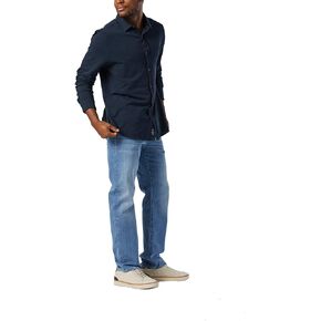 Mavi Men's Matt Mid Rise Straight Leg Jeans - Premium Relaxed Fit Denim Jeans