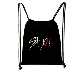 K-pop Drawstring Bag, Stray Fans Bag Sk-z Bag Gym Drawstring Backpack Draw String BackBag for Women Men,Suitable For Kpop Music Fan