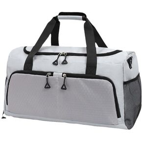 Gym Bag for Men Women, Small Sports Gym Bags with Wet Pocket & Shoes Compartment, Overnight Travel Duffle Bags, Carry on Weekender bag Waterproof for Fitness Workout Yoga - Black