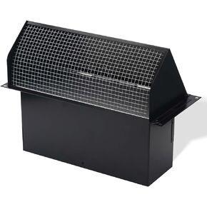 Wall Vent Cap for Broan Exhaust Fan ​for Kitchen Range Hood Bathroom Exhaust Dryer Vent for 3-1/4" x 10" Duct (Steel