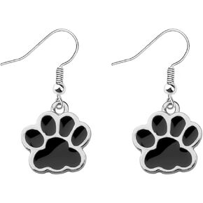 Feelmem Dog Paw أقراط لطيف PAW طباعة الأركان أقراط الكلاب الهدية للمجوهرات للكلاب الكلب أمي والنساء الفتيات