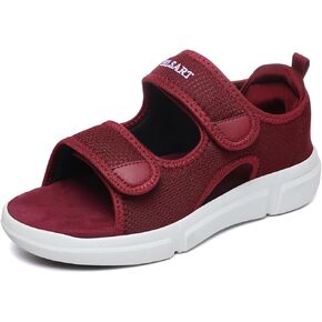Diabetic Sandals for Women Wide Toe Swollen Feet Adjustable for Foot Pain Relief Open Toe Casual Athletic Sandals for Outdoor Beach Travel Summer