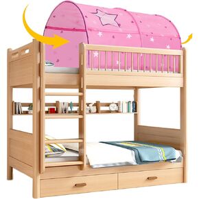 Alvantor Starlight Bed Canopy Dream Kids Play Tents Playhouse Privacy Space Twin Sleeping Indoor Grow in The Dark Stars Boys Girls Toddlers Pop Up Portable Frame Curtains Pink, Patent