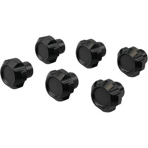 Bevinsee 6pcs Dash Knob Kit متوافق مع Jeep CJ7 CJ5 CJ8 1976-1986 CJ Accessoriesc Parts Aluminium Black