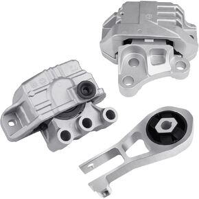 JDMON 3Pcs Engine Motor & Transmission Mount Replacement for Jeep Compass 2.4L 2017-2020, Renegade 2015-2020, Fiat 500X 2016-2018 Compatible with 68258599AA,68363755AA,68363756AA