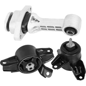 Engine Motor Mounts Set - Compatible with Hyundai Elantra 2011-2016, Elantra Coupe 2014, Accent 2012-2017, Veloster & Kia Forte, Forte Koup, Rio, Replace# A71004 A71020 A71029, Set of 3