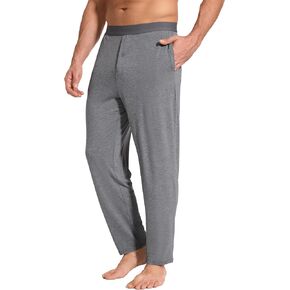 Bamboo-Derived Viscose Men's Pajama Pants Soft Lounge Pants with Pockets