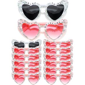 12 Pcs Bachelorette Party Sunglasses for Bridesmaids Bride Sunglasses for Wedding Party Favors