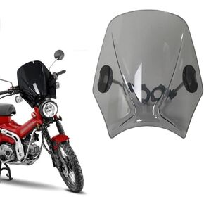 للحصول على ملحقات CT125 دراجة نارية قابلة للتعديل شاشة الرياح الزجاج الأمامي لـ CT125 Trail 125 Hunter Cub 2019-2024 (Smoke Gray)