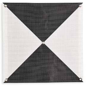 Sky High Bull's-Eye (48"x48") Drone Ground Control Point GCP - UAV Aerial Target for Mapping & Surveying (6 Pack) | Center Eyelets (Black/White Markers) | Pix4D & DroneDeploy Compatible