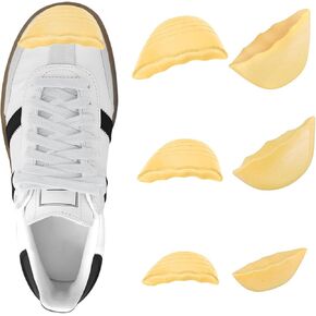 3 Pairs Shoe Filler for Too Big Shoes,Toe Cushion Fillers Make Shoes Fit, Shoe Inserts for Loose Men and Women Shoe (Grey)