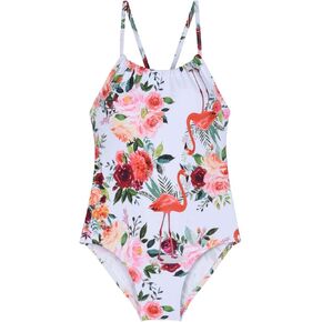 Cadocado Baby Swimsuit Girls' One Piece Swimwear Sling Ruffle Girls Bathing Suit Sun Protection Swim Suit UPF50+ 3Month-6Year