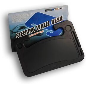 Steering Wheel Tray, Portable Desk for Car, BlackGrape Design Car Steering Wheel Tray – Car Laptop Tray, Hands-Free Workstation & Car Desk for Drivers.