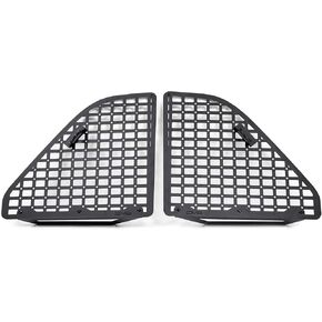 DV8 Offroad Rear Window Molle Storage Panels for 2018-2023 Jeep Wrangler JL 4-Door | Includes Passenger & Driver Side Panels | Mount Molle Bags, Tools, & Other Accessories