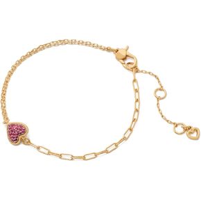 kate spade new york Heart Pave Line Bracelet, Red