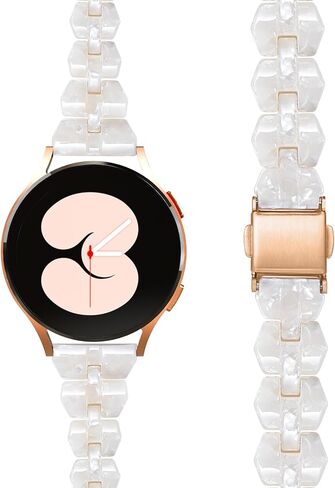 20mm Band Compatible with Galaxy Watch 6/5 Band 40mm 44mm/6 Classic 47mm 43mm Samsung Galaxy Watch 5 Band Pro 45mm, Slim 20mm Resin Band for Galaxy Watch 4 Band Classic 42mm 46mm, Tortoise in Saudi Arabia