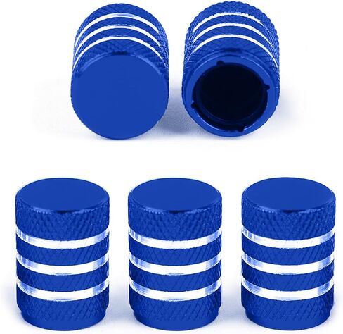 Tire Valve Stem Caps 5pcs, Anodized Aluminum Tire Air Caps with Plastic Insert to Prevent Rust & Leak-Proof, Universal Valve Stem Covers for Cars, Trucks, Motorcycles, SUVs & Bikes (Red) in Kuwait