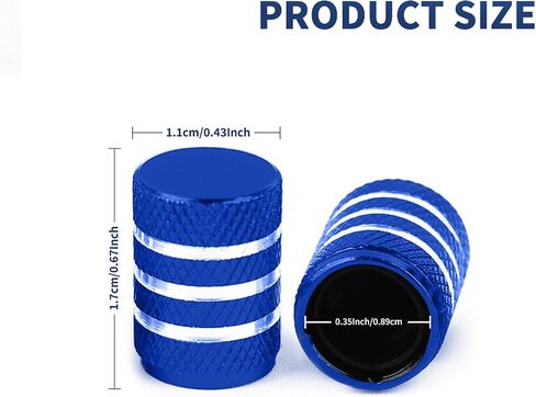 Tire Valve Stem Caps 5pcs, Anodized Aluminum Tire Air Caps with Plastic Insert to Prevent Rust & Leak-Proof, Universal Valve Stem Covers for Cars, Trucks, Motorcycles, SUVs & Bikes (Red) in Kuwait