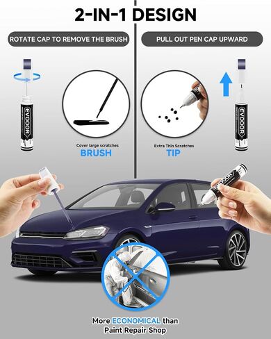 LC9A/0Q Pure White Touch Up Paint Compatible with Volkswagen Exact Match 2 in 1 Touch up Paint for Chips and Nicks Repair with 2pcs Disposable Micro Applicators in Saudi Arabia