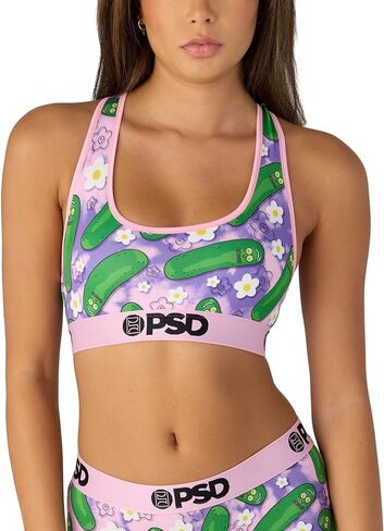 PSD Women's Rick & Morty Sports Bra - Racerback Sports Bras for Women with Breathable Microfiber Fabric in Saudi Arabia