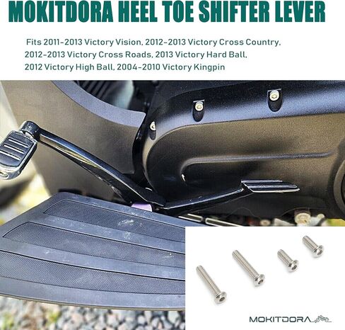 Mokitdora Heel Toe Toe Syfter Lever متوافق مع Victory Vision 2011-2013 ، Cross Country ، Cross Roads ، Hard Ball ، 2004-2010 Kingpin ، Gloss Black in Saudi Arabia