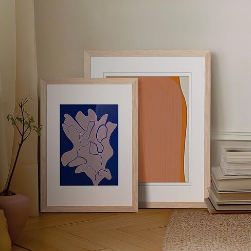 eletecpro 8x10 Picture Frame, Oak Picture Frames Matted to 5x7 Picture or 8x10 without Mat, Minimalist Poster Frames Made of Solid Oak Wood and Acrylic Cover for Wall & Tabletop Display, 4 Pack in Saudi Arabia