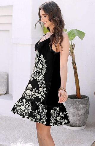 ETCYY Sundresses for Women 2025 Vacation Summer Dresses Beach Swim Suit Cover Ups Sleeveless Button Down Spring Sun Dress in Saudi Arabia