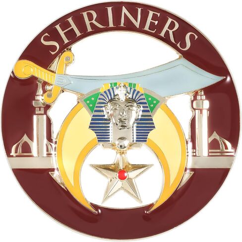 Premium Freemason Mason Car Emblem Badge Stunning Masonic Symbol with Compass Design for Luxury Vehicle Decoration (1, Mason Compass Emblem with G) in Saudi Arabia