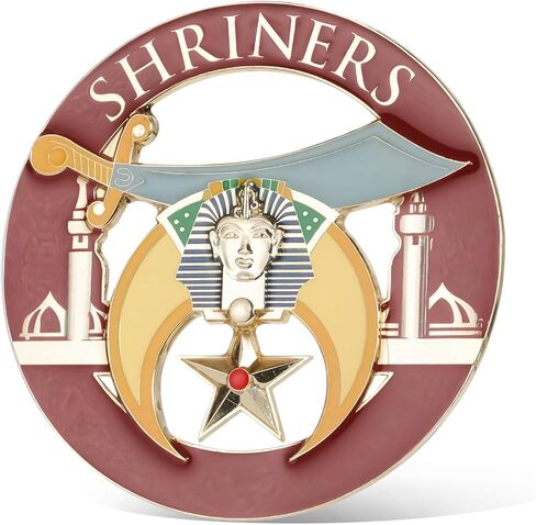 Premium Freemason Mason Car Emblem Badge Stunning Masonic Symbol with Compass Design for Luxury Vehicle Decoration (1, Mason Compass Emblem with G) in Saudi Arabia