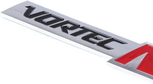 2pcs Vortec Max Door Emblem Nameplates 3D Logo for SS 6.0 Truck 6.0 Liter (Black-Red) in Saudi Arabia