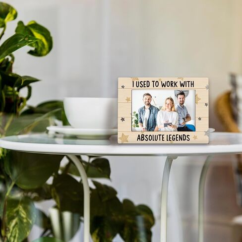 Retirement Coworkers 4x6 Picture Frame,Retirement Gifts for Women Men Coworkers, Retired Photo Frame, I Used to Work with Absolute Legends Picture Photo Frames for Desk Decor in Kuwait