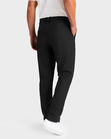 Mens Classic Fit Golf Pants Stretch Work Dress Pants 30''/32''/34'' Lightweight Casual Pants with Pockets in Kuwait