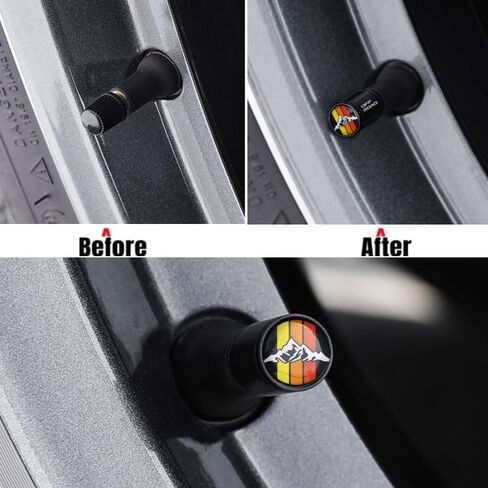 4PCS Tire Valve Stem Caps for Toyota TRD Camry RAV4 Corolla Auto Accessories, Aluminum Tire Valve Cap Set, Corrosion Resistant in Saudi Arabia