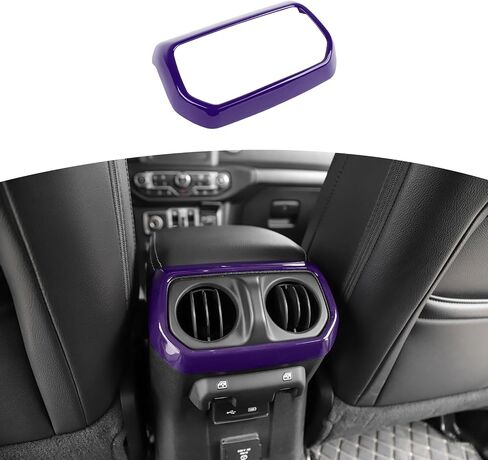 RT-TCZ لـ JEEP JL REAN AC تنفيس إطار RED RED متوافق مع Jeep Wrangler JL JLU Gladiator JT 2018-2024 Red Interior Accessories in Saudi Arabia