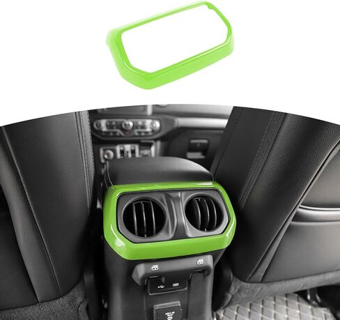 RT-TCZ لـ JEEP JL REAN AC تنفيس إطار RED RED متوافق مع Jeep Wrangler JL JLU Gladiator JT 2018-2024 Red Interior Accessories in Kuwait