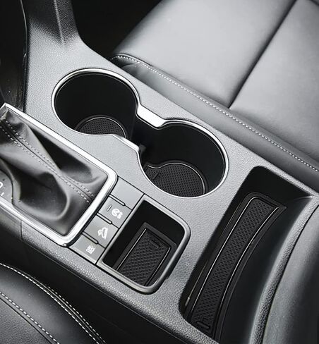 Auovo 2021 Mats anti-dust for Kia Sportage KX5 Accessories 2017 2018 2019 2020 2021 2022 Custom Cust Cup Cup Inserts Center Censole Door Mobits Liners 15pcs Hand Hand Driver (Black Trim) in Kuwait