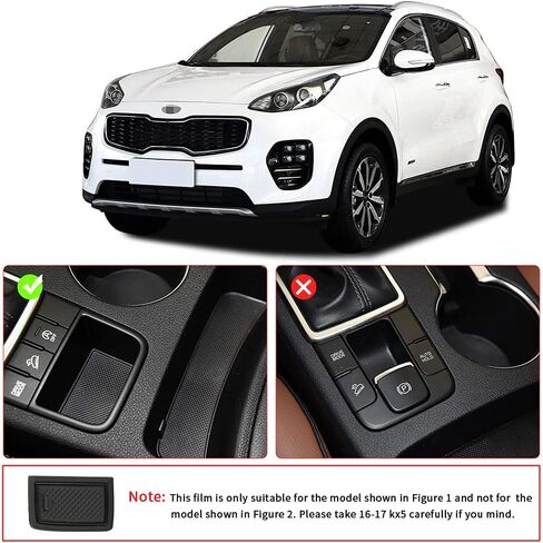 Auovo 2021 Mats anti-dust for Kia Sportage KX5 Accessories 2017 2018 2019 2020 2021 2022 Custom Cust Cup Cup Inserts Center Censole Door Mobits Liners 15pcs Hand Hand Driver (Black Trim) in Kuwait