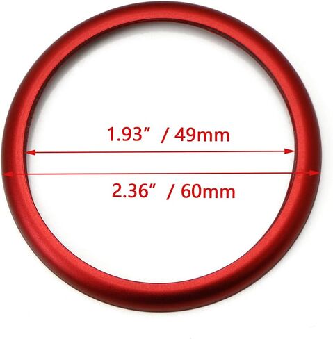 Xotic Tech Center Console Multimedia Control Idrive Controller Cover Cover Cover Trim متوافق مع BMW 1 2 3 4 5 6 7 Series X3 X4 X6 X6 2011 (3D JDM Red Aluminium) in Kuwait