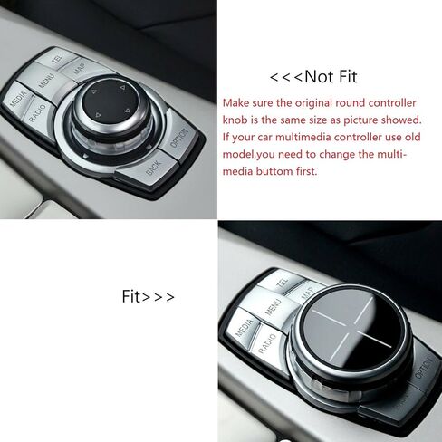 Xotic Tech Center Console Multimedia Control Idrive Controller Cover Cover Cover Trim متوافق مع BMW 1 2 3 4 5 6 7 Series X3 X4 X6 X6 2011 (3D JDM Red Aluminium) in Kuwait