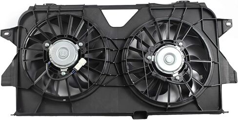 مجموعة مروحة التبريد المزدوجة للمحرك من أجل كرايسلر تاون آند كونتري 2005-2007 ، لدودج كارافان/دودج جراند كارافان 2005-2007 استبدل# 4677695AB ، 4677695AC ، 4677695AD ، 620-042 in Kuwait