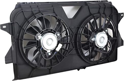 مجموعة مروحة التبريد المزدوجة للمحرك من أجل كرايسلر تاون آند كونتري 2005-2007 ، لدودج كارافان/دودج جراند كارافان 2005-2007 استبدل# 4677695AB ، 4677695AC ، 4677695AD ، 620-042 in Kuwait